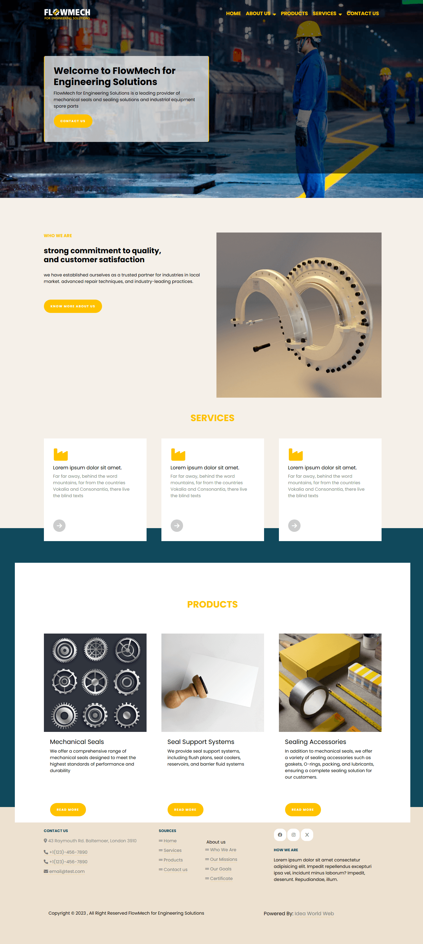 لقطة موقع Flowmech